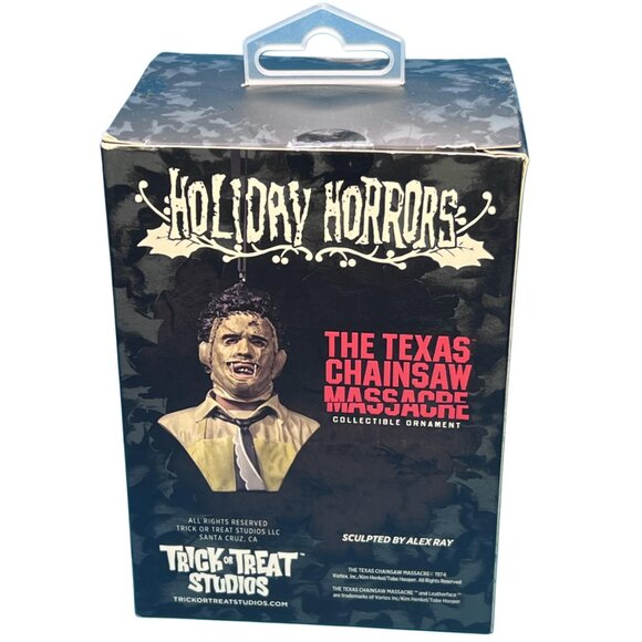 Trick or Treat Studios TEXAS CHAINSAW MASSACRE Leatherface Holiday Ornament Read - Picture 3 of 6